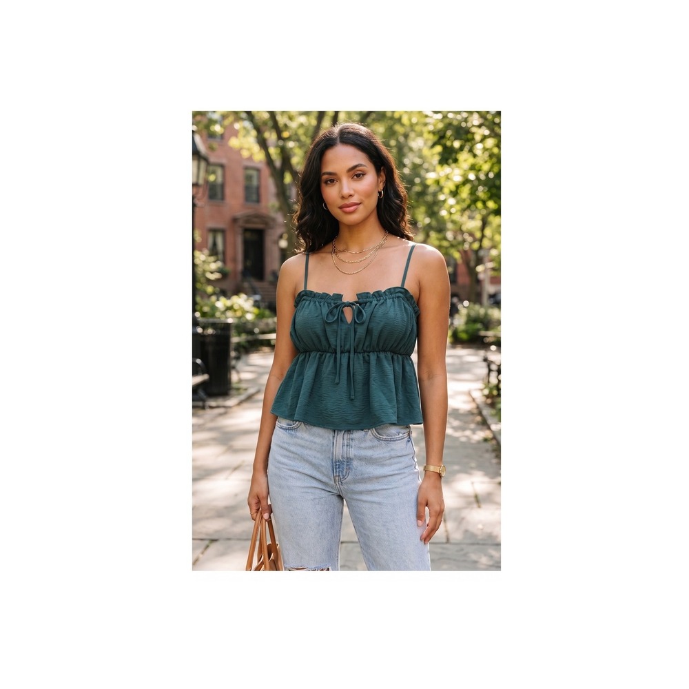 Womens American Eagle Top Sz M Babydoll Coquette Dainty Dark Cottagecore Cute